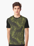 Chic Luxurious Dog Camo Texture - Christmas Gifts for Dad Graphic T-Shirt