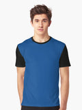 Solid Pistons Blue Team Colors Graphic T-Shirt