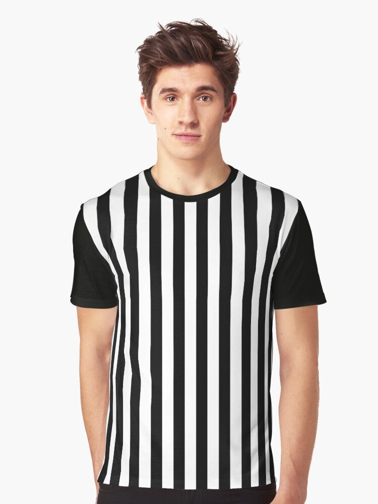 Black Striped Design Graphic T-Shirt | Graphic T-Shirt for Unisex