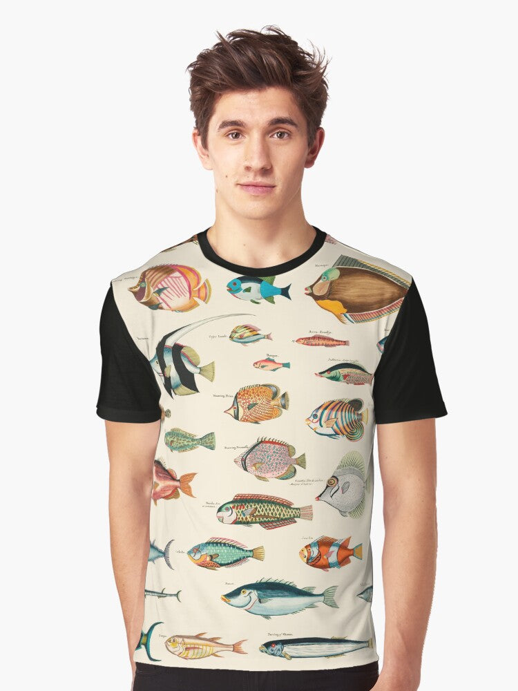 Best Dad Gift! Vintage 1700's Fish Illustrations Graphic T-Shirt