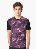 Chic Forest Dog Camouflage - Dads Day Gifts Graphic T-Shirt
