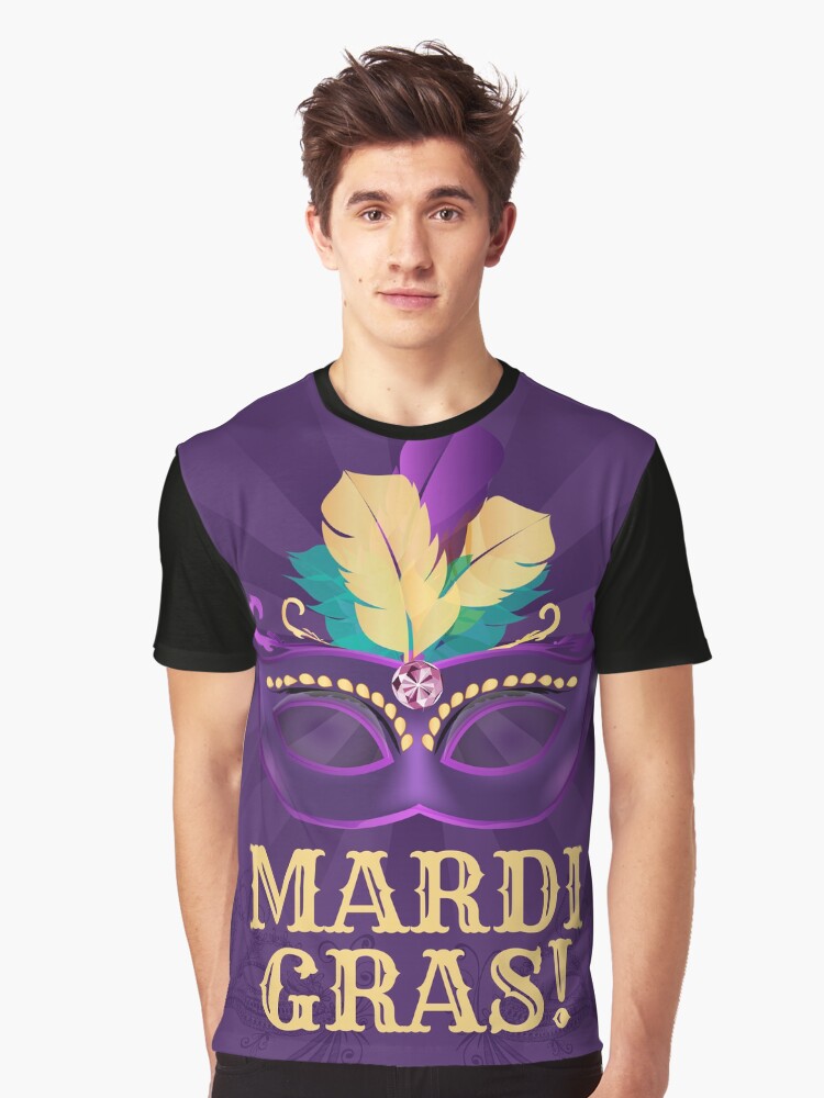 Mardi Gras Graphic T Shirt T Shirt Minimal Style