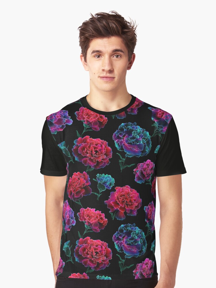 Trendy Stunning Carnation Pattern For Seasonal Decor Graphic T-Shirt | Graphic T-Shirt for Unisex