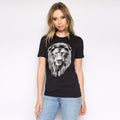 Lion Graphic Tee: Women's Tri-Blend Animal Print T-Shirt