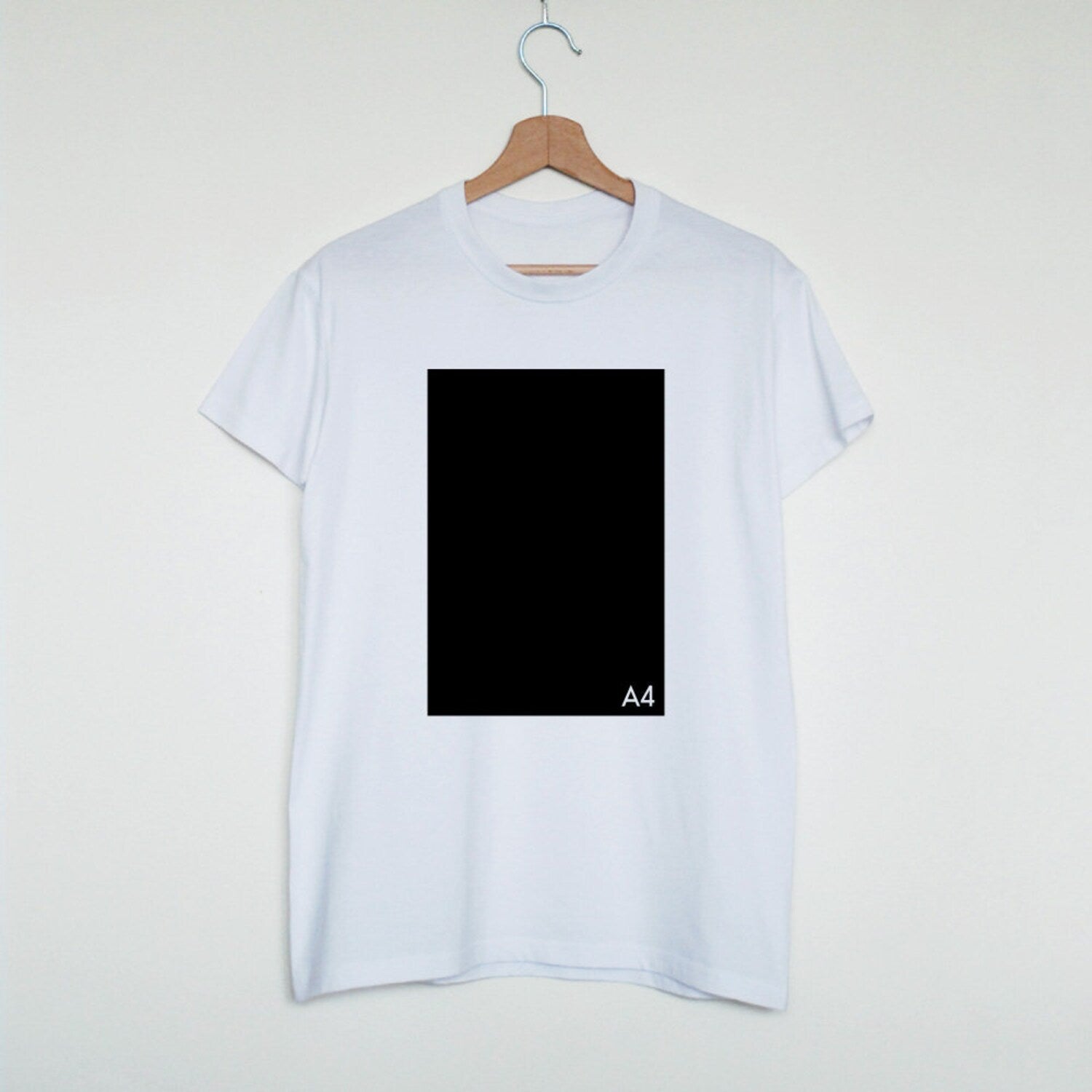 A4 paper size T-shirt, minimalist shirt, a4 paper symbol graphic tee, stylish fashion t shirt, funny gift tee