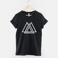 Geometric Interlocking Triangle Maze Shapes Hipster T-Shirt