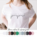 Live Your Purpose Short Sleeve Tee, T-shirt for Women, Minimalist T-shirt, Modern Minimalist Graphic T-shirt