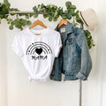 Mama Heart Rainbow T-Shirt, Minimalist Mom Shirt