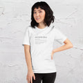 Morriña Unisex T-Shirt - Galician Definition T Shirt, Minimalist T-shirt, Black and White Tshirt