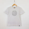 Generative Flow Pattern T-shirt - Abstract Graphic Tshirt, Organic Cotton, Off white shirt, Natural Science design, Earth Moon