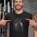 Minimalist Spartan Warrior Helmet T-Shirt, Gym Workout Tee