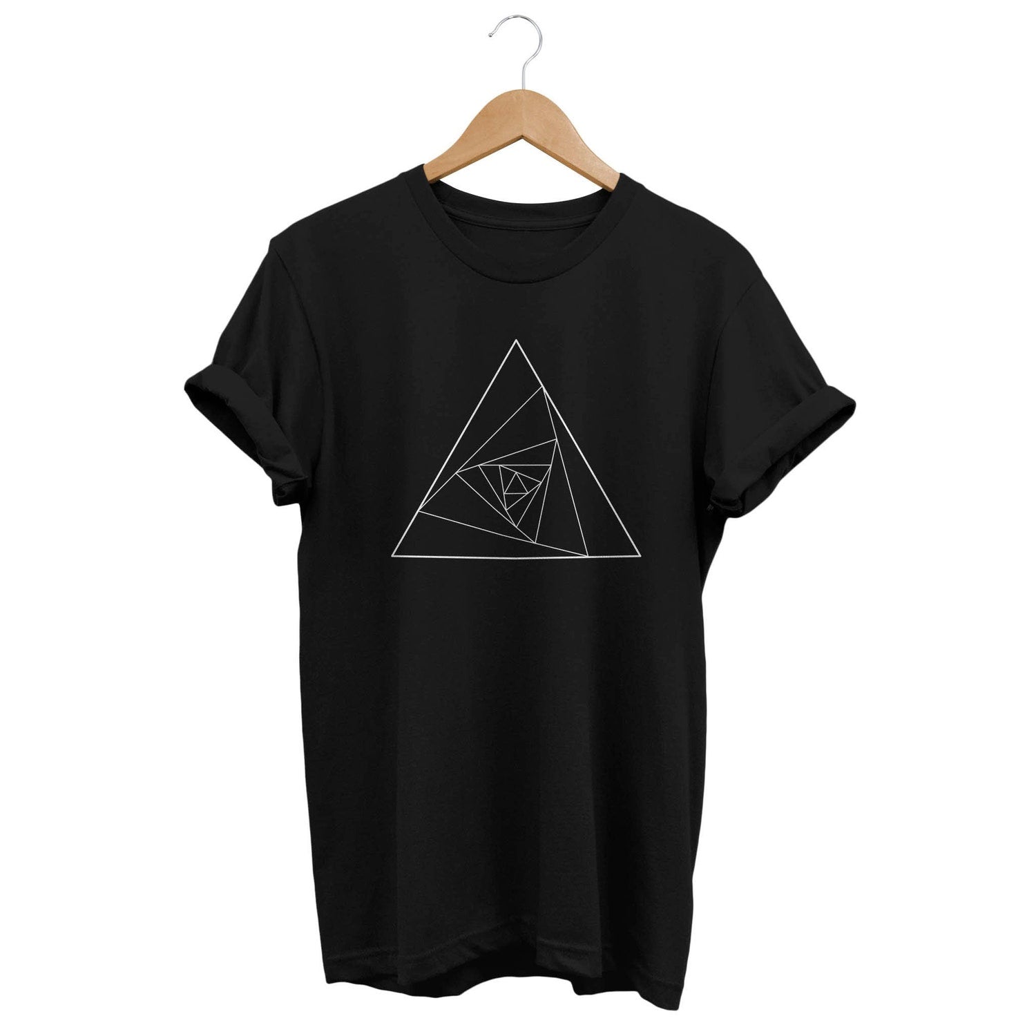 Minimalist Abstract Triangle T-Shirt: Artsy Geometric Tee