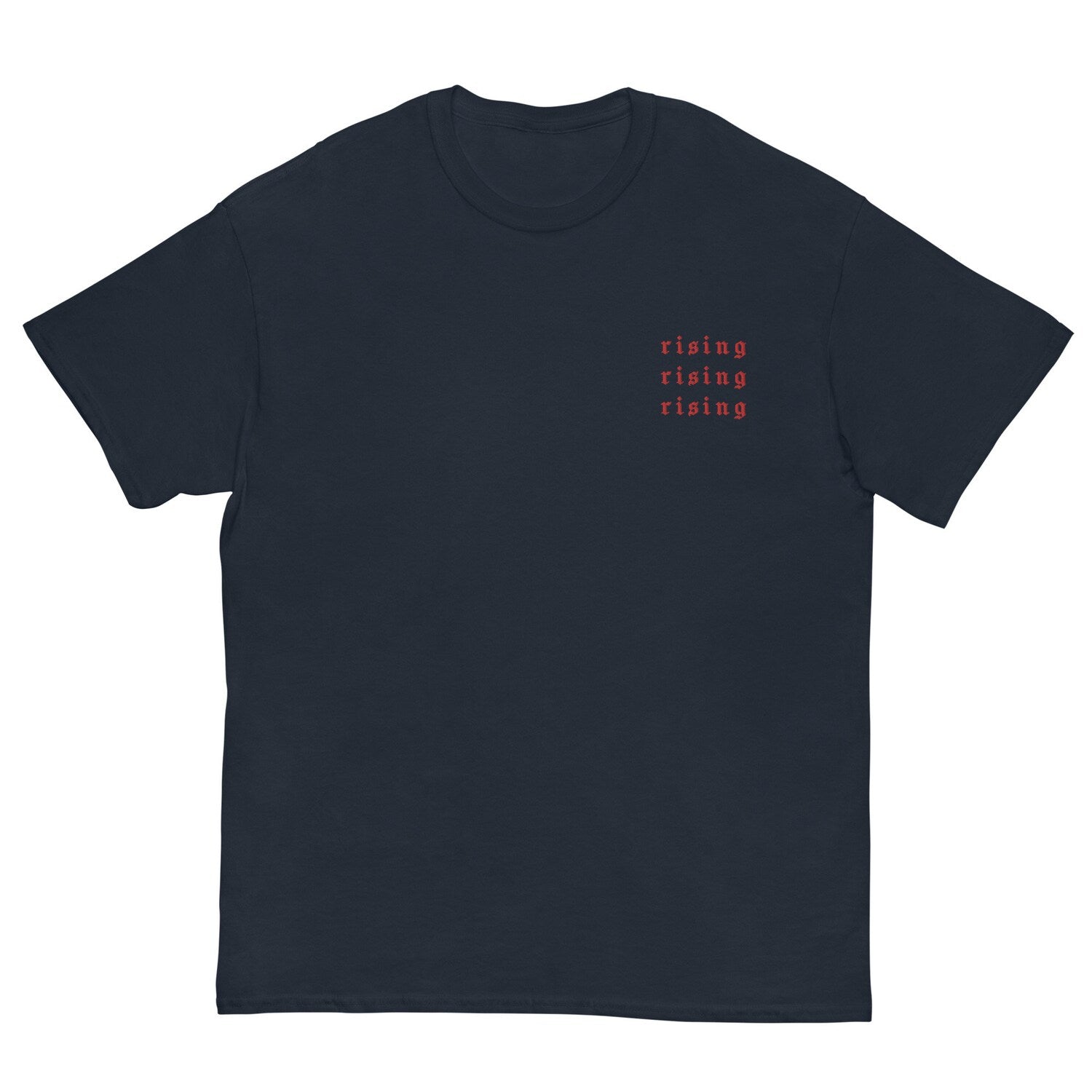 Classic RED RISING tee, Unisex Inspirational Trendy Affirmation Positive Reminder Modern Empowerment Manifestation Tee