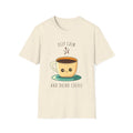Coffee T-Shirt Keep Calm and Drink Coffee T-Shirt Unisex Softstyle T-Shirt