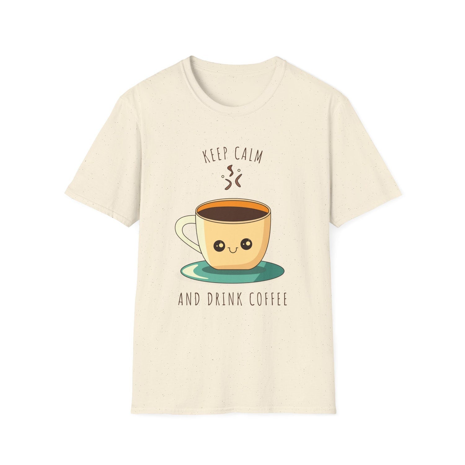 Coffee T-Shirt Keep Calm and Drink Coffee T-Shirt Unisex Softstyle T-Shirt