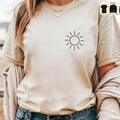 Minimalist T-Shirt Sun, Sun TShirt, Summer Shirt, Minimalist Boho Sweatshirt, Celestial Hoodie, Statement Shirt Unisex, Boho Chic Summer Tee