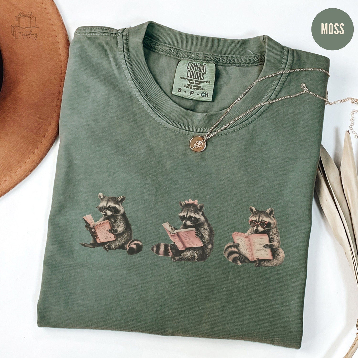 Funny Raccoon Bookish Gift, Vintage Raccoon Tee, Book Lover Bookworm Tshirt for Racoon Lovers, Meme Shirt, Librarian Gift