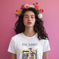 Picasso Head of Woman T-shirt: Cubism Modern Art, 100% Cotton