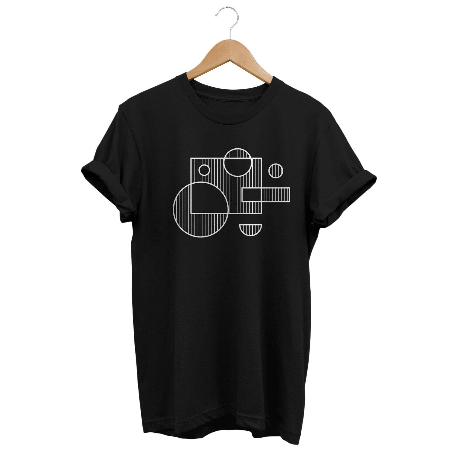 Minimalist Abstract T-Shirt: Geometric Modern Art Tee
