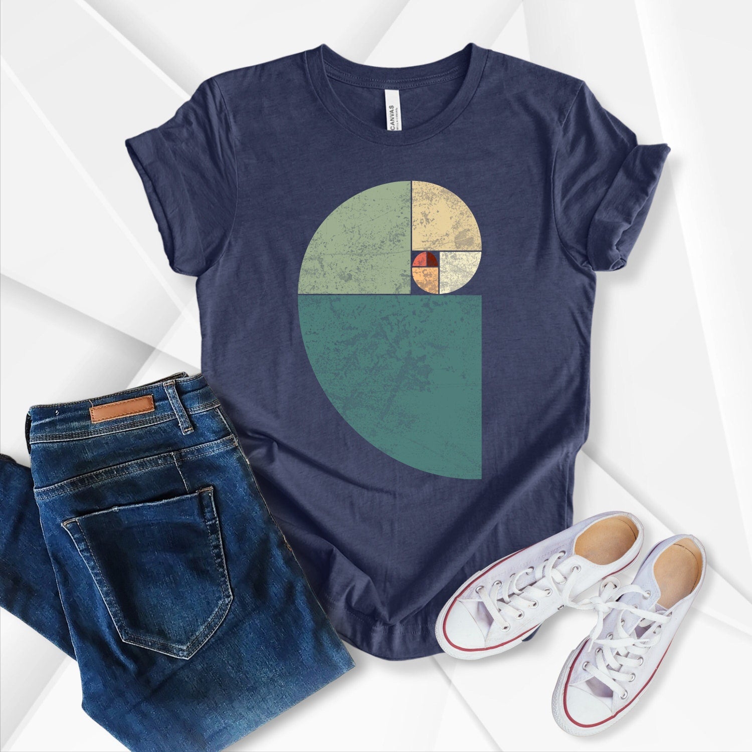 Fibonacci Golden Ratio T-Shirt, Sacred Geometry, Math Teacher Shirt, Science Tee, Mathematician shirt, Spiral Shirt, Math Lover Gift
