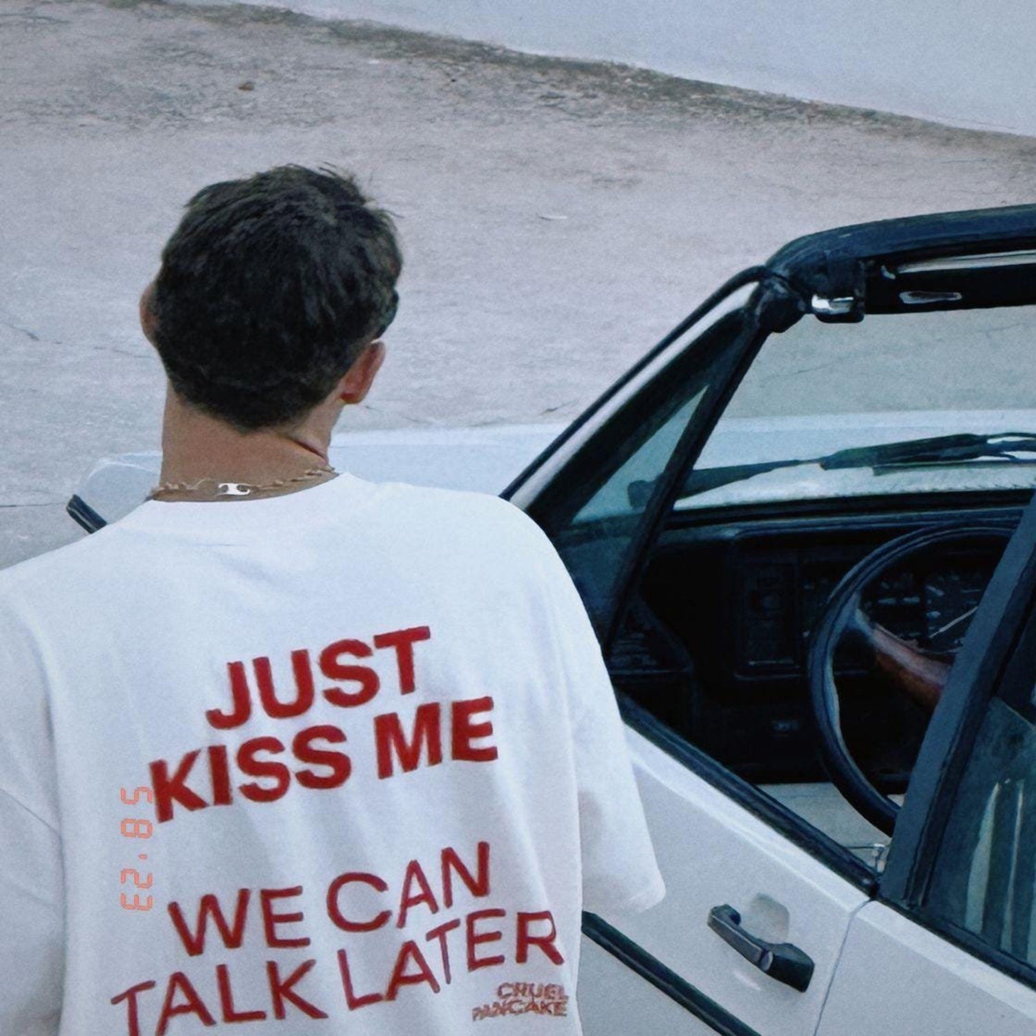 JUST KISS ME Shirt, We Can Talk Later, Mas Amor Por Favor, Cruel Pancake Unisex, Inspirational Mental Health Funny Shirt Spanish