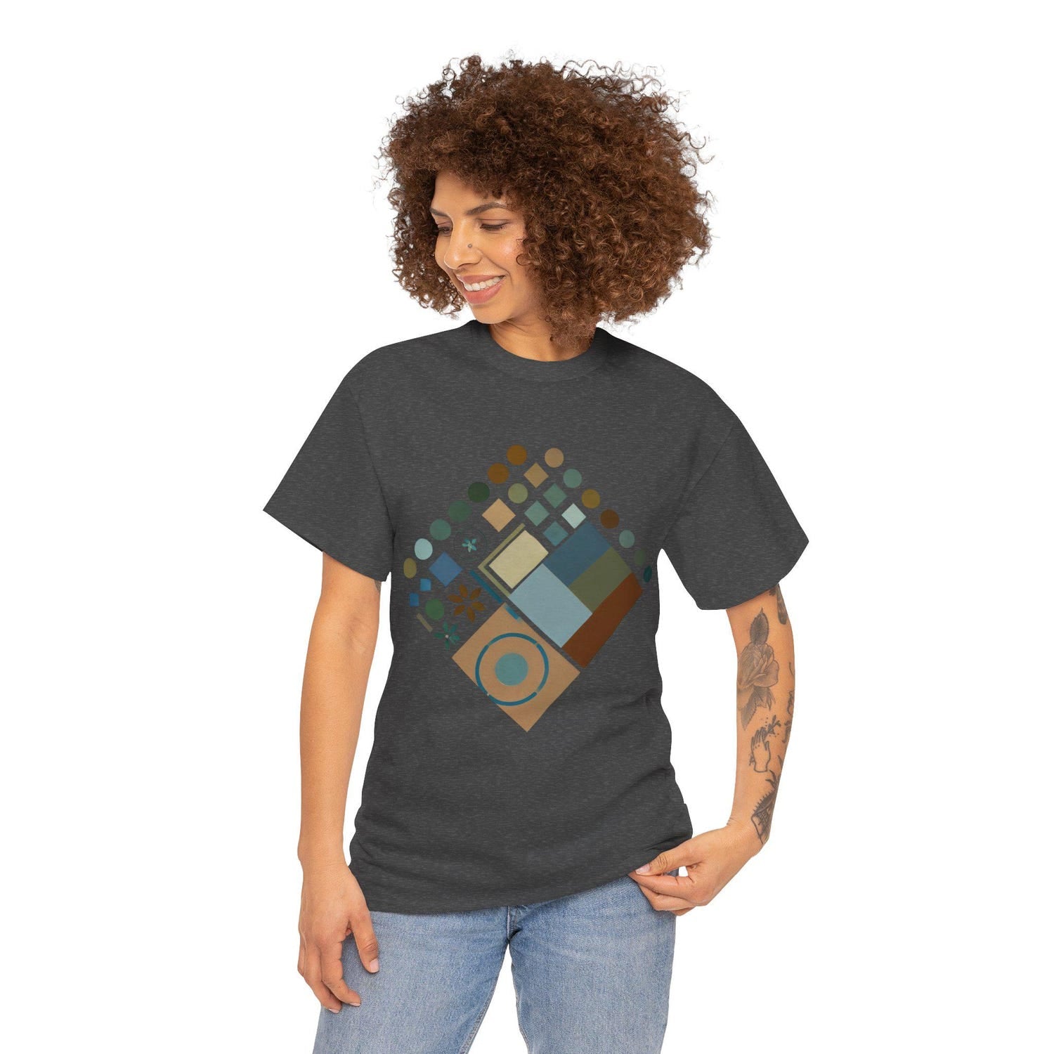 Geometric Art Unisex Tee - Southern Landscape Minimalist T-Shirt Southern Charm Shirt Cotton Tee Geometric Print Tee Southern Style