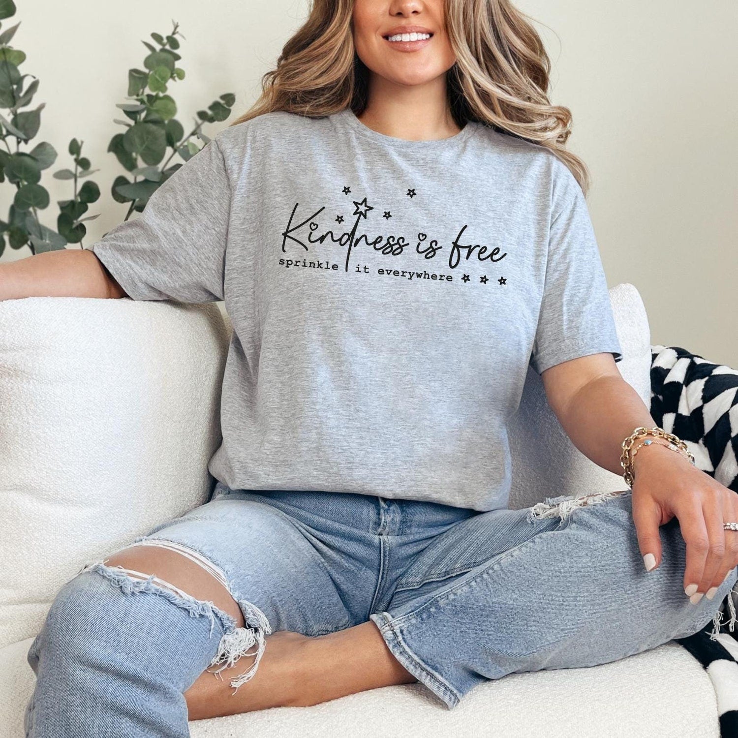 Kindness Shirt, Motivational Shirts for Women, Gifts for Her, Minimalist TShirt, Christian Inspirational Positive Shirt