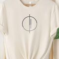 Harmonized Alignment Tee | Minimalistic Line Art | Minimalist T-Shirt - Unisex Graphic Tee, Soft Cotton Casual Wear