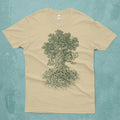 Gnarled Tree Graphic Tee, Hand Screen Printed Tree of Life Cotton T-Shirt