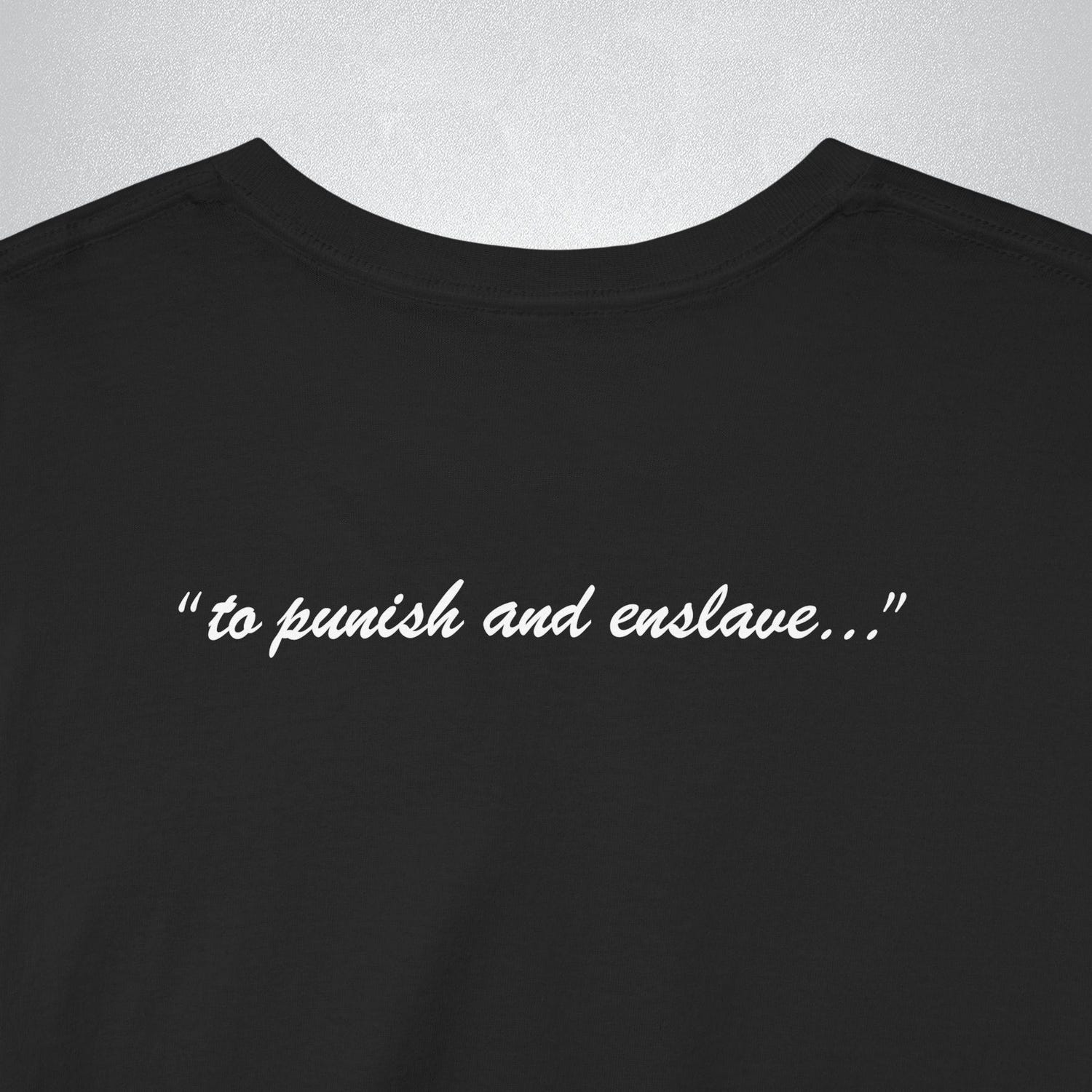 To Punish and Enslave - Decepticon Minimalist T-Shirt, Barricade Inspired
