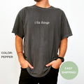 Minimalist 'I Fix Things' Embroidered T-Shirt: Funny Dad Gift