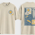 Life is Good Surf Shirt, Retro Beach Graphic Tee, Summer Sun Ocean Waves Shirt, Comfort Colors® Surfboard T-Shirt, Sunshine Coastal Vibes