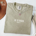 He is Risen Shirt, Bible Verse Minimalist Women's Mother's Day Christian Gift for Her Jesus Shirt