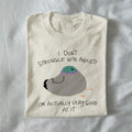 i don't struggle with anxiety i'm good at it - unisex t shirt, pigeon funny animal weird graphic silly tee