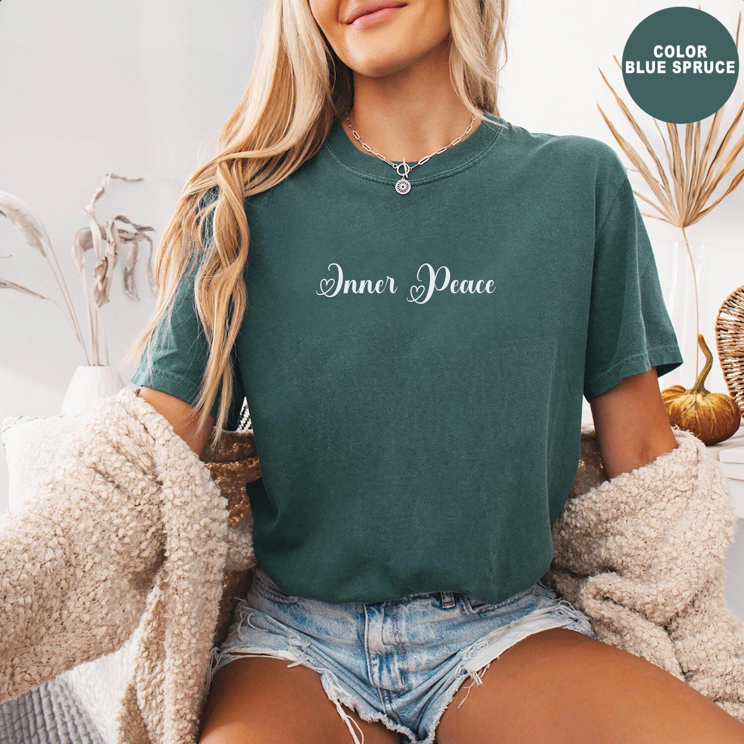 Inner Peace Shirt, Minimalist Calm Vibes Tee, Mental Health Awareness T-Shirt, Mindfulness Graphic Tee, Self Care Unisex