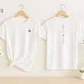 Minimalist T-Shirt -symbol of a mountain - 100% Cotton - Soft Ethical Ventus Brand