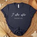 I Am His Christian T-Shirt for Women, Isaiah 43:1 Bible Verse Shirt, Minimalist Tee, Christian Apparel, God's Child Faith-Based Shirt