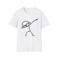 Funny Stick Figure Dab T-Shirt: Minimalist Meme Graphic Tee