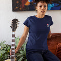 Women's minimalist T-Shirt, Heart Tail design, short sleeve, soft cotton, casual top, gift for teen or her, throw-on outfit