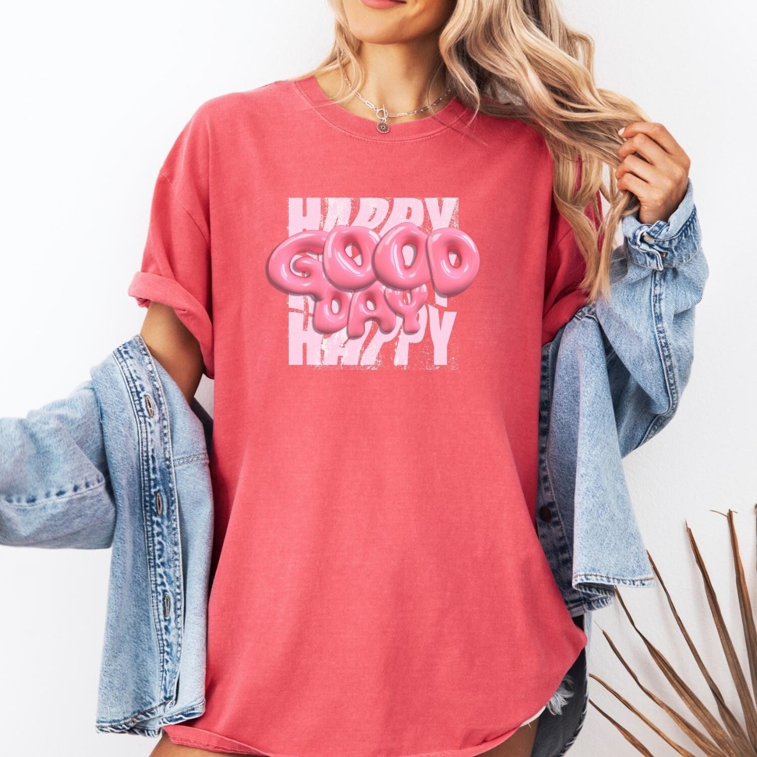 Good Day Shirt, Positive Quote Graphic Tee, Happy Vibes Shirt, Cute Aesthetic T Shirt, Minimalist Good Day Tee