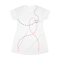 Follow The Signal - Minimalist T-Shirt Dress, Chic Polyester Casual Summer Outfit