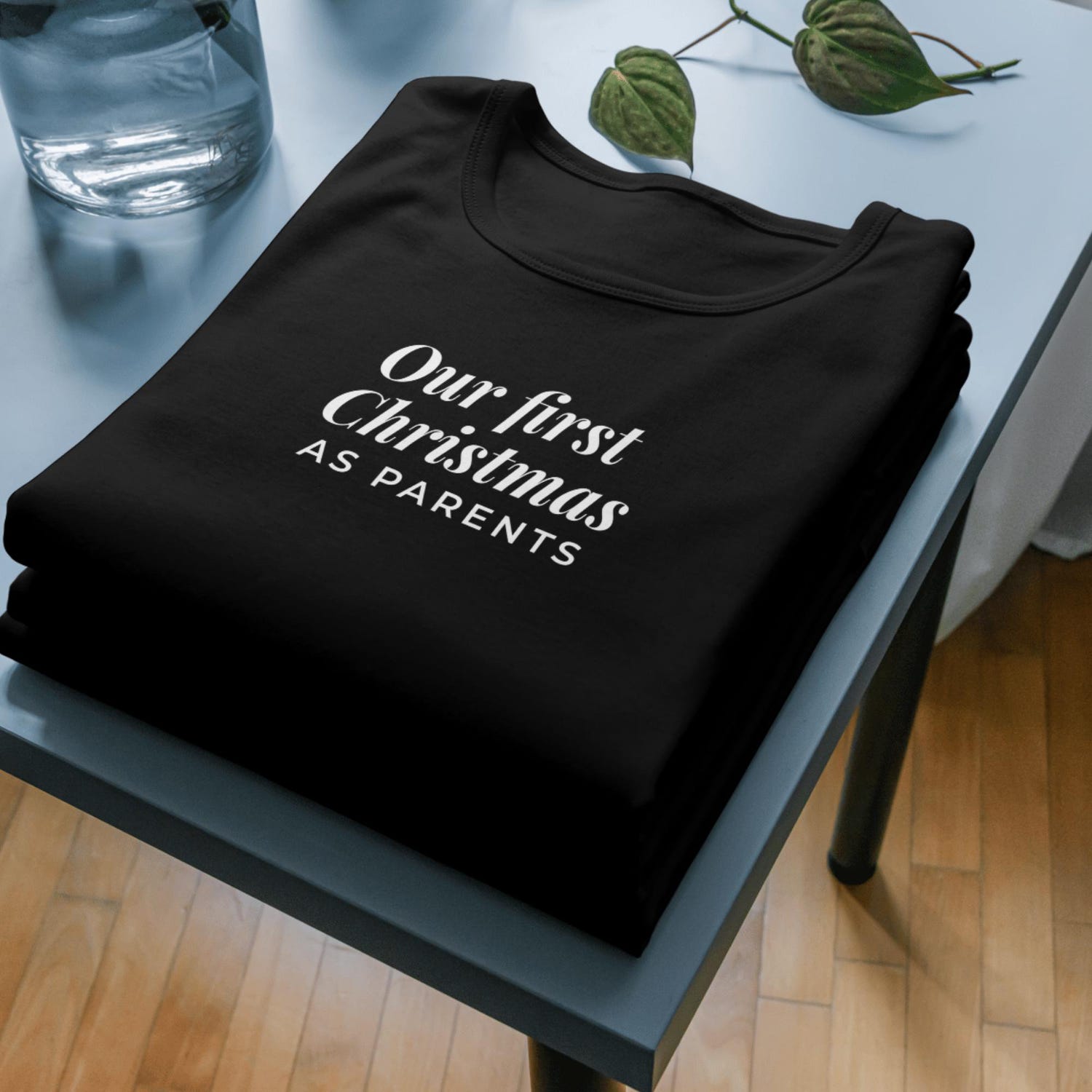 Our First Christmas as Parents Unisex t-shirt, Holiday Gift, Family Celebration Shirt, New Parent Outfit, Christmas 2025
