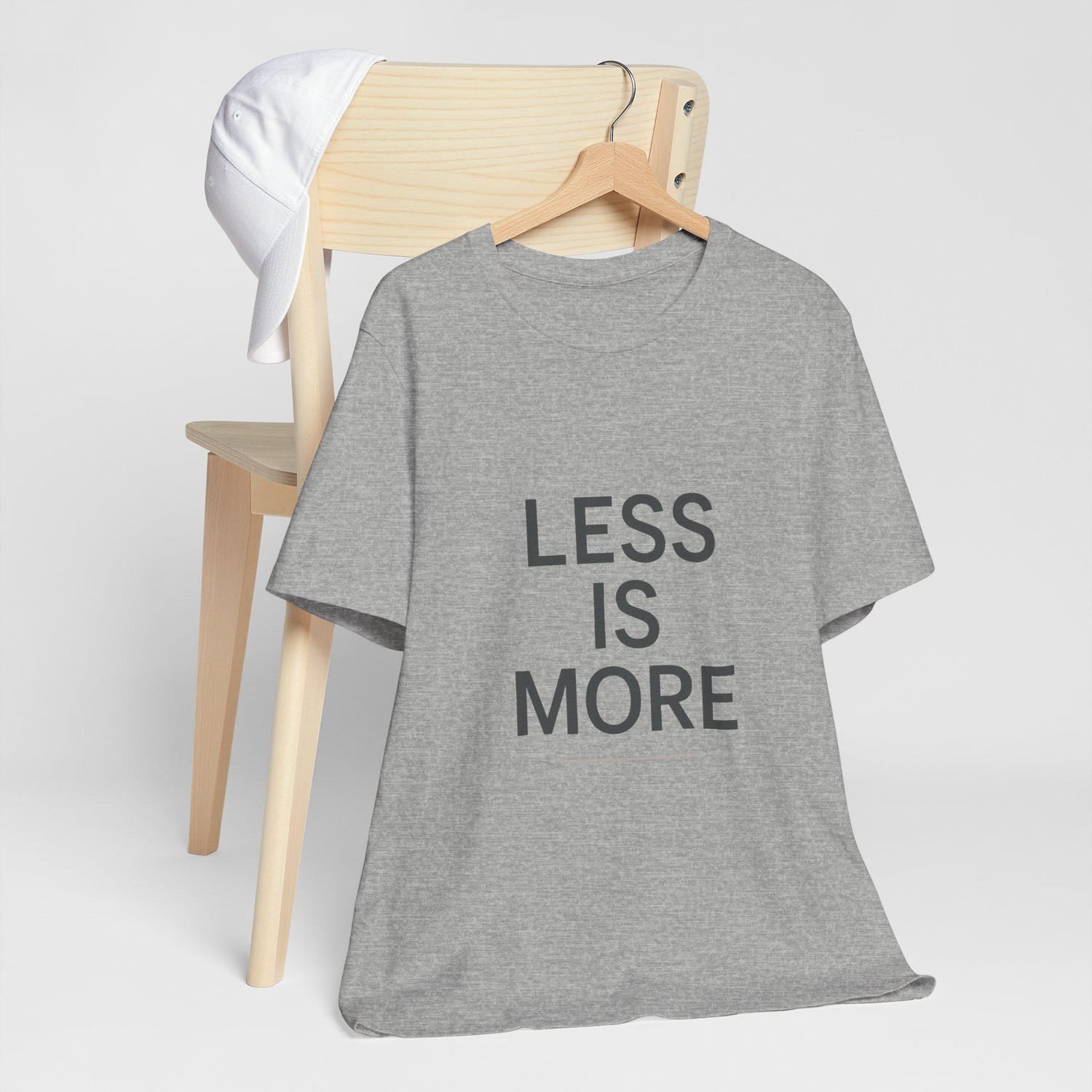 Less Is More T-Shirt, Minimalist Unisex Tee - Modern Design