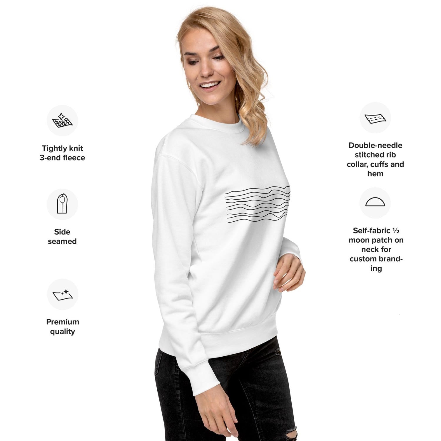 WAVY LINE – Minimalist T-Shirt (Unisex)