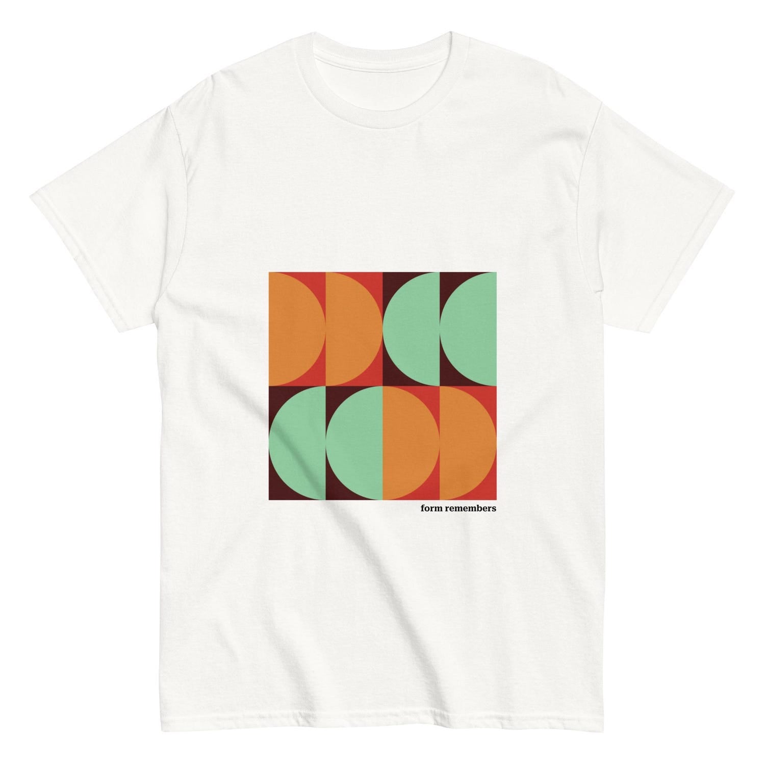 Form Remembers – Minimal Abstract Geometric Art T-Shirt Unisex