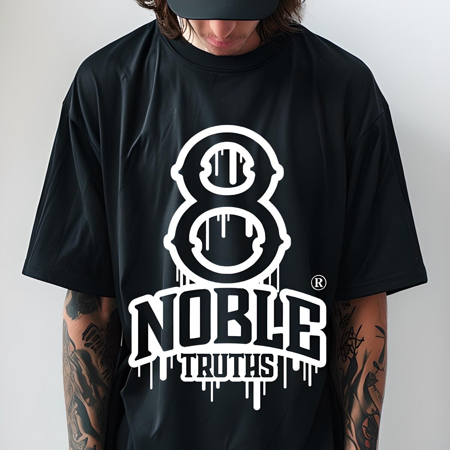 Oversized Graphic T-Shirt: Urban Hip Hop Streetwear Relaxed Fit | Essential Clothing | Large Graphic |