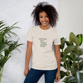 Minimalist Unisex Eco-Inspired T-Shirt “I’m Not Lazy, I’m Just Growing Slowly” | Leaf & Laugh Design