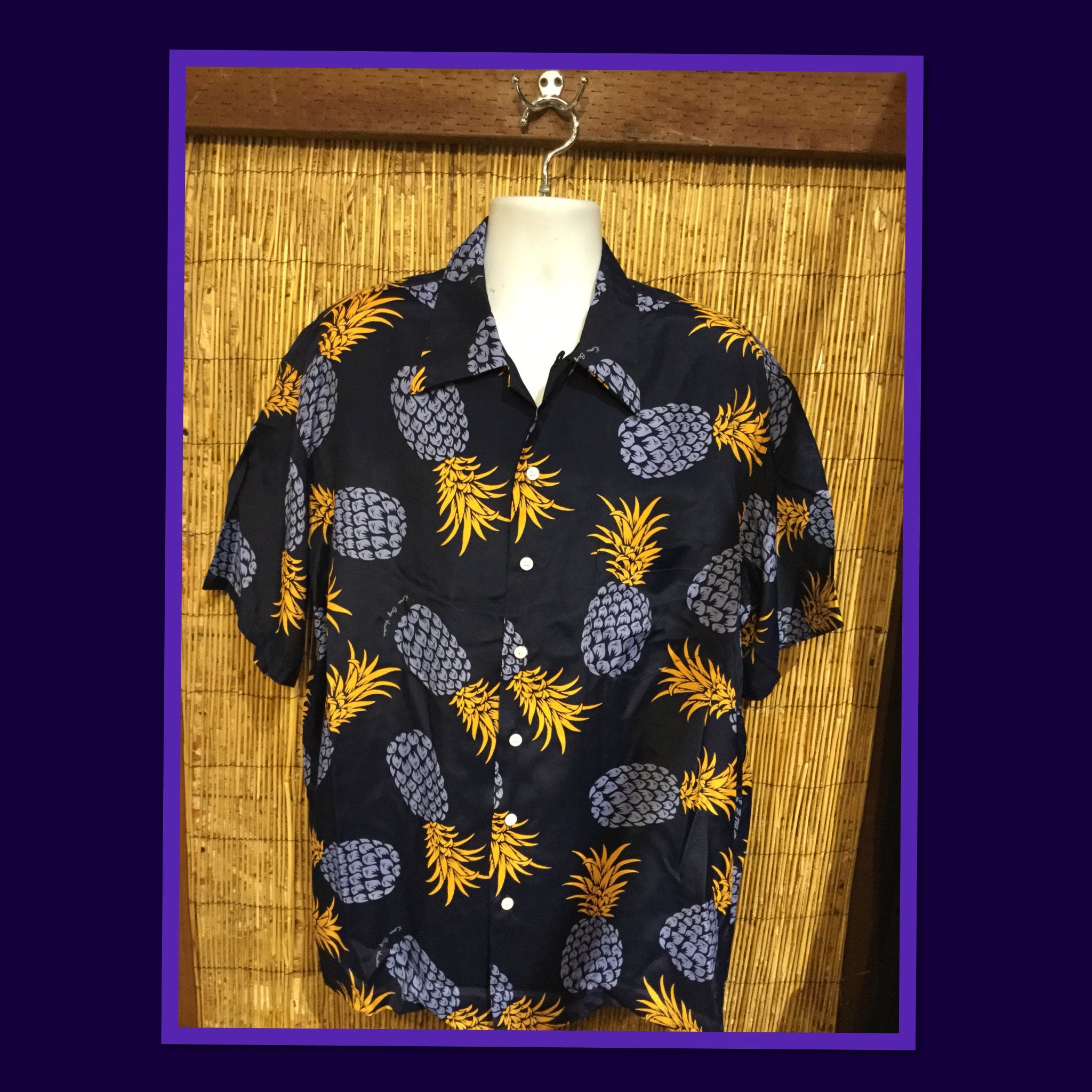 1940s vintage reproduction rayon Kona Bay Hawaiian shirt Currently available in sizes medium large X large Graphic Tee – Easygoing Wear · Trending Graphic Apparel