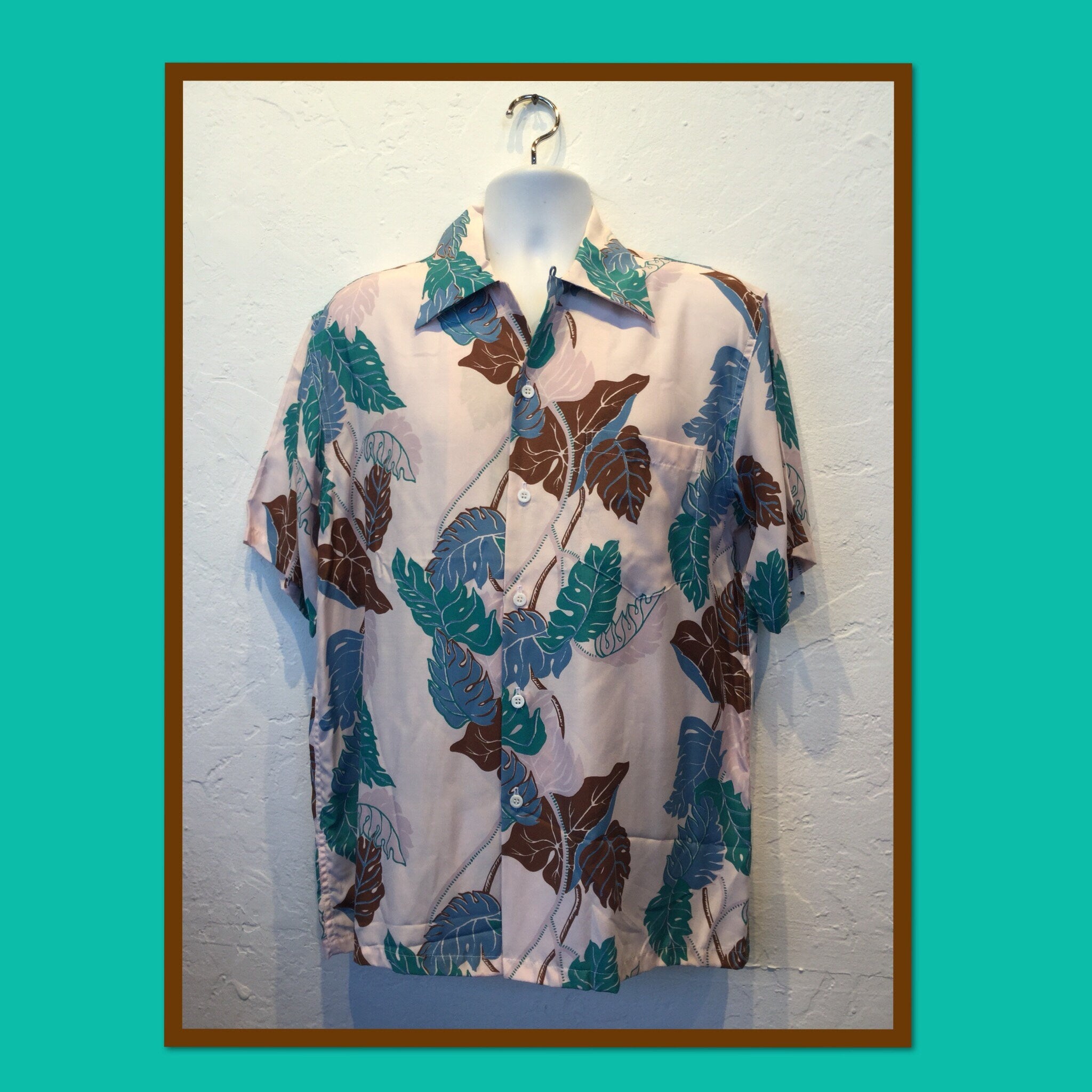 1940s vintage reproduction rayon Kona Bay Hawaiian shirt Available in medium large X large Graphic Tee – Cozy Vibes · Top Pick For Any Outfit