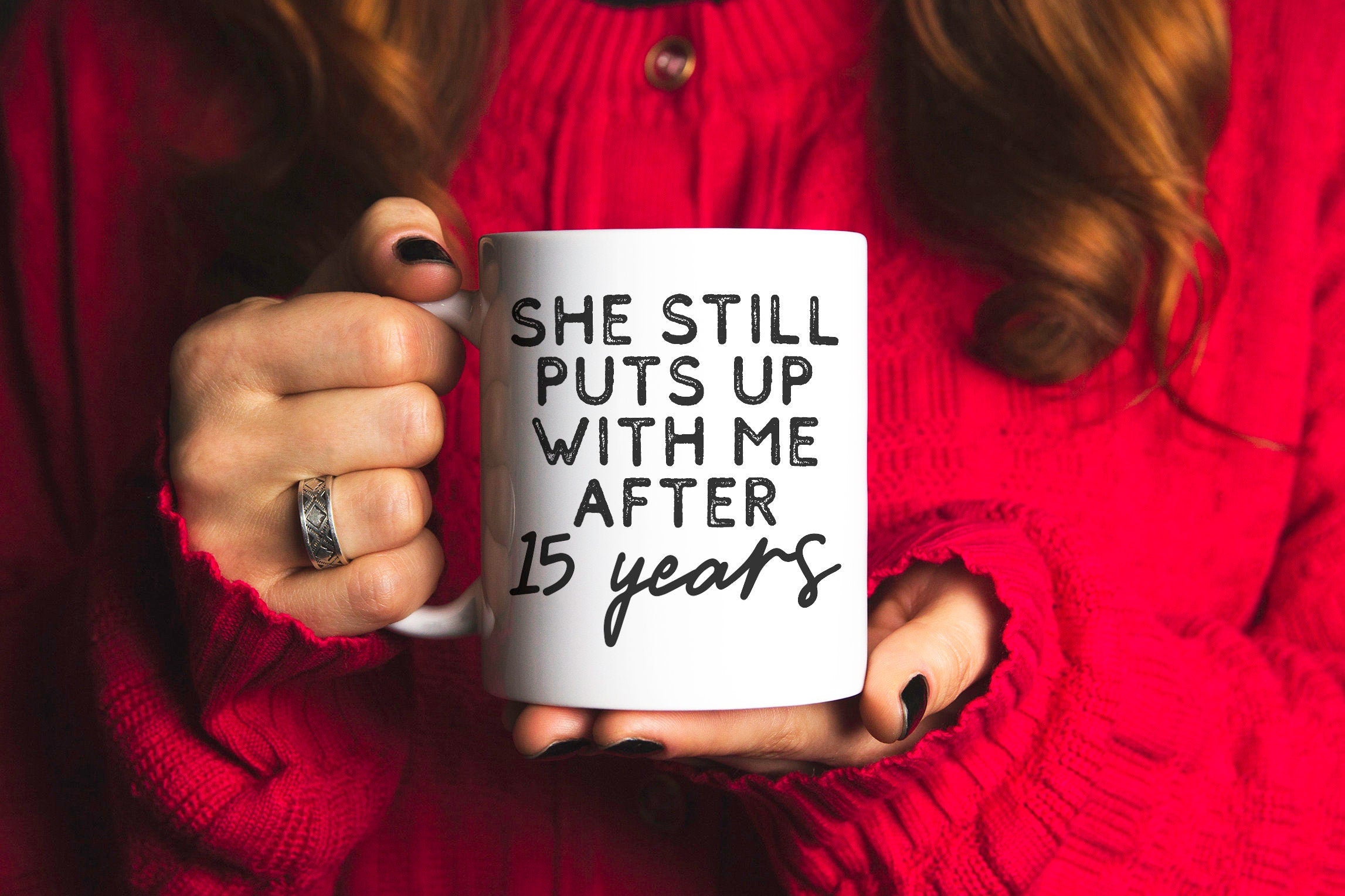 15th Anniversary Gift 15 Year Wedding Anniversary Coffee Mug Funny Husband Tumbler Gifts for Him Crystal Anniversary for Men Cup Graphic Tee – Easygoing Wear · Great Gift For Fans
